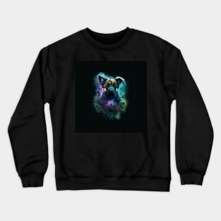 German Shepard Puppy doggy dog Sci-fi Crewneck Sweatshirt